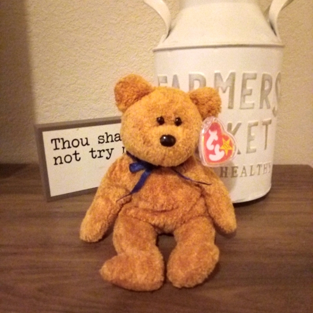 RARE TY BEANIE BABY "FYZZZY" BEAR